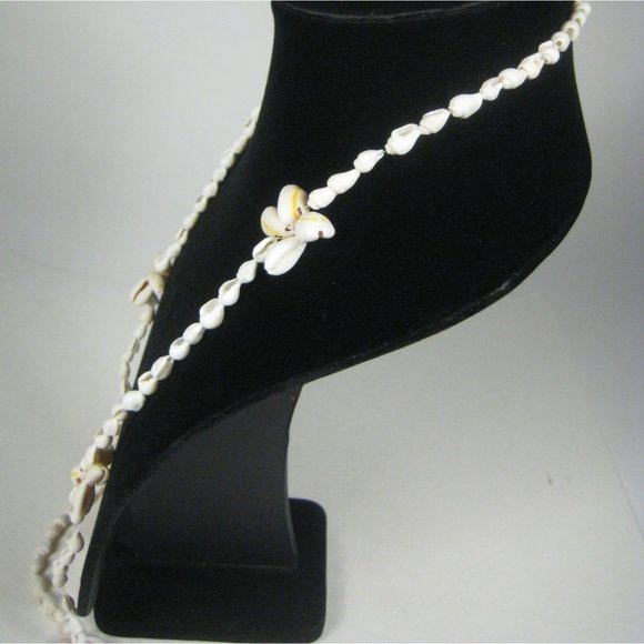 Seashell Necklace  38 In Strand Beaded Shell Beach Sea Ocean Shells NO CLASP - Picture 4 of 8